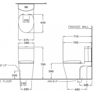 Ảnh Bồn cầu 2 khối COTTO C12247 2