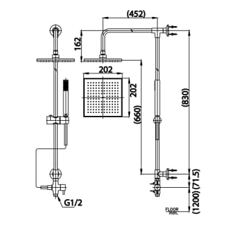 Ảnh Sen tắm cây nóng lạnh COTTO CT623Z95Z44 2
