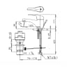 Vòi chậu Cotto CT561D 2
