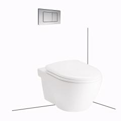 Bồn cầu âm tường Cotto SC198517(F)