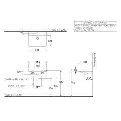 Ảnh Chậu rửa treo tường Cotto C005907 2