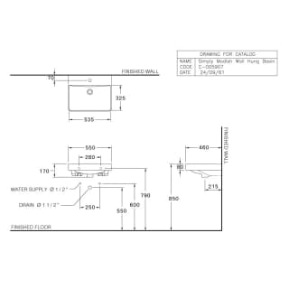 Ảnh Chậu rửa treo tường Cotto C005907 2