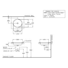 Ảnh Chậu rửa âm bàn Cotto C05200 2