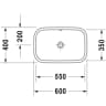 Chậu rửa đặt bàn Duravit 2314600000 2