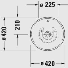 Ảnh Chậu rửa đặt bàn Duravit 0325420000 2