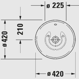 Ảnh Chậu rửa đặt bàn Duravit 0325420000 2