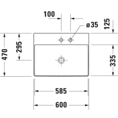 Ảnh Chậu rửa đặt bàn Duravit 2353600071 2
