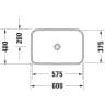 Chậu rửa đặt bàn Duravit 2359601300 2