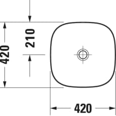 Ảnh Chậu rửa đặt bàn Duravit 2373420079 2