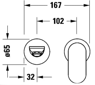 Ảnh Vòi chậu gắn tường Duravit WA1070004A10 2