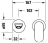 Vòi chậu gắn tường Duravit WA1070004A10 2
