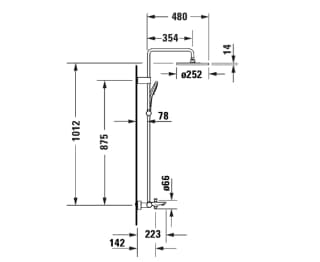 Ảnh Sen cây nhiệt độ Duravit WA5280008C10 2