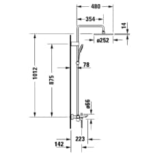 Ảnh Sen cây nhiệt độ Duravit WA5280007A10 2