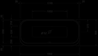 Ảnh Bồn tắm đặt sàn Duravit 700453800000000 2