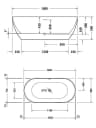 Bồn tắm đặt sàn Duravit 700561000000000 2
