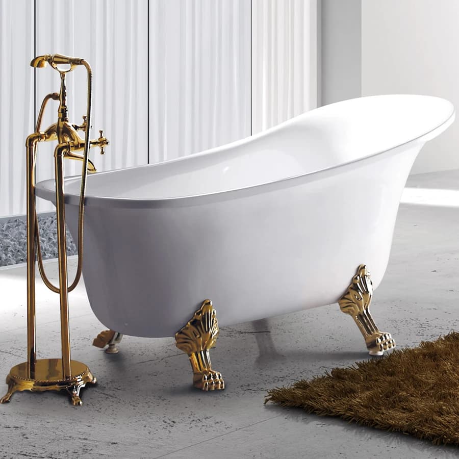 Bồn tắm NOFER NG-1711-1600(White+Chrome)