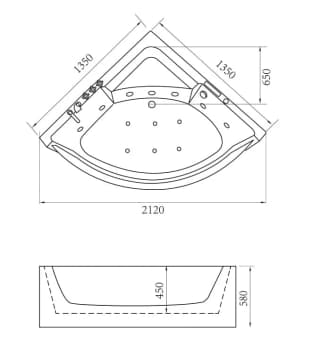 Ảnh Bồn tắm Massage Govern JS-6202 2