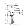 Vòi chậu nóng lạnh Hansgrohe 71070000 2