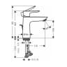 Vòi chậu nóng lạnh Hansgrohe 71710000 2