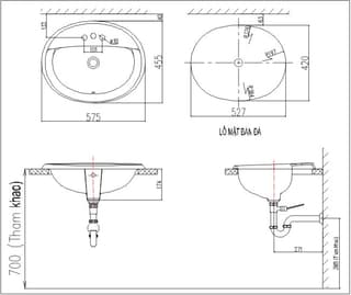 Ảnh Chậu rửa đặt bàn Inax L-2395V 2