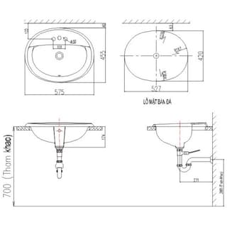 Ảnh Chậu rửa dương bàn Inax AL-2395V 2