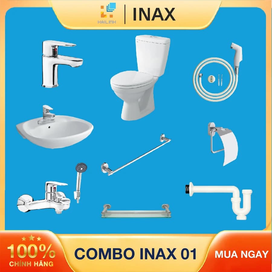 Combo thiết bị vệ sinh Inax + Belli số 1