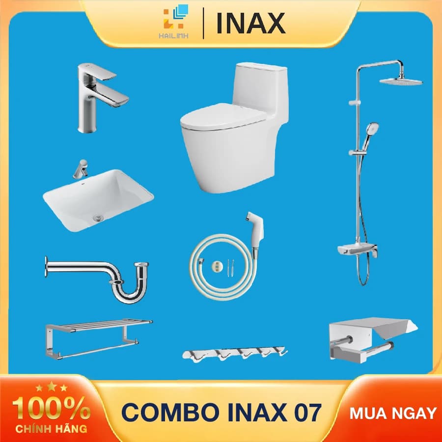 Combo thiết bị vệ sinh Inax + Belli số 7