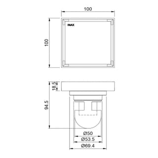 Ảnh Thoát sàn Inax FDV-10F 2