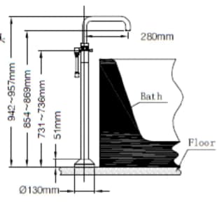 Ảnh Sen tắm gắn bồn Moen 7040MCLK 2