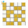 Gạch Mosaic HLMST330352 gốm rạn màu trắng-vàng 1