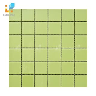 Gạch Mosaic HLMST330354 men gốm rạn màu xanh lục