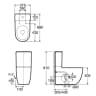 Bồn cầu 2 khối Roca A34224900C 2