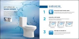 Ảnh Bồn cầu 2 khối Roca A342526000 2