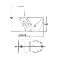 Ảnh Bồn cầu 1 khối Viglacera V35 2