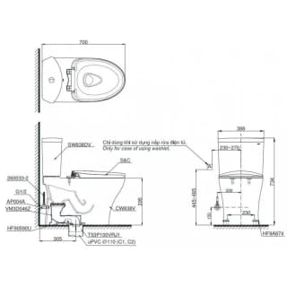 Ảnh Bồn cầu điện tử TOTO CS838CDW17 2