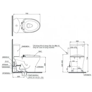Ảnh Bồn cầu thông minh TOTO CS838DW16 2