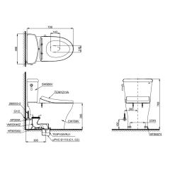Ảnh Bồn cầu 2 khối TOTO CS986GE4 4
