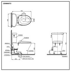 Ảnh Bồn cầu 2 khối TOTO CS986GT2 4