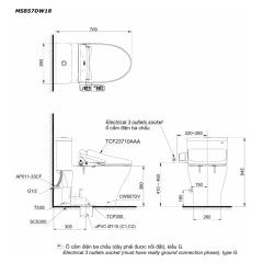 Ảnh Bồn cầu điện tử TOTO MS857DW18 2