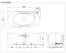 Bồn tắm đặt sàn TOTO PJY1814HPWE 2