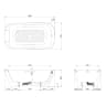 Bồn tắm đặt sàn TOTO PJY1886HPWMGE/TVBF412 2