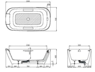 Ảnh Bồn tắm đặt sàn TOTO PJY1886HPWMNE#GW 2