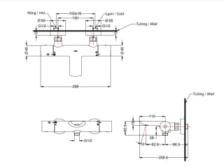 Ảnh Sen tắm TOTO TBV01402BA 2