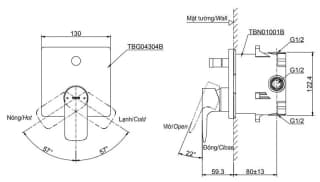 Ảnh Van sen tắm TOTO TBG04304BA 2