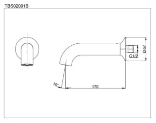 Ảnh Vòi xả bồn LN TOTO TBS02001B 2