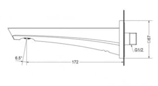 Ảnh Vòi xả bồn tắm GE TOTO TBG07001B 2