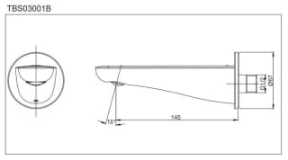 Ảnh Vòi xả bồn LC TOTO TBS03001B 2