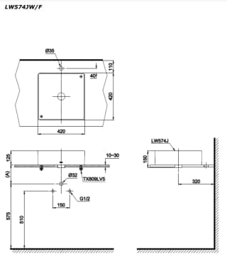 Ảnh Chậu rửa đặt bàn TOTO LW574JW/F 2