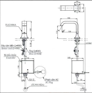 Ảnh Vòi chậu cảm ứng TOTO TLE21006A 2