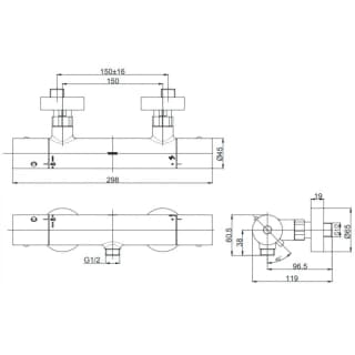 Ảnh Sen tắm TOTO TBV01401BA 2